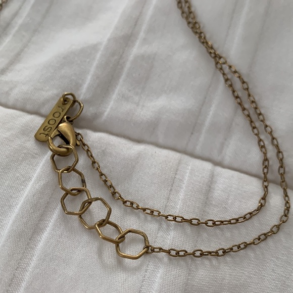 Set of Two Gold Geometric Necklaces - Picture 5 of 5